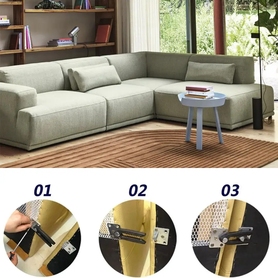 Sofa Connection Buckle Backrest Connection Fastener Toothed Base Holder Removable Lock Crocodile Mouth Hinge