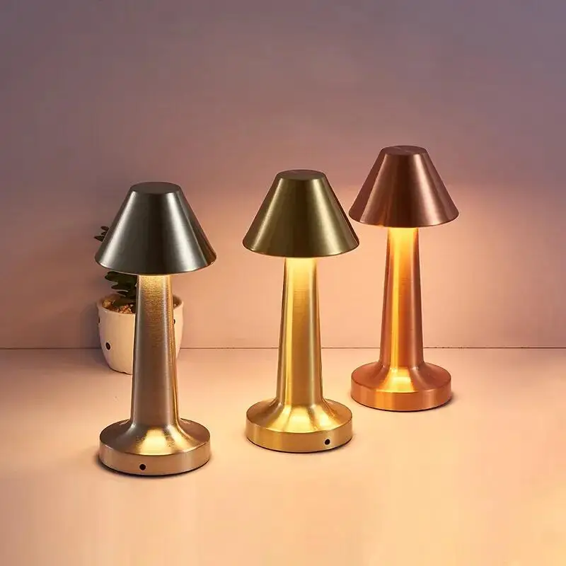 Современная ресторанная перезаряжаемая бесступенчатая Затемняющая настольная лампа для чтения в спальне