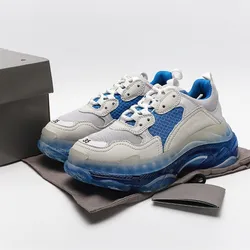 Оптовая продажа, обувь на толстой подошве для папы, модная амортизирующая повседневная обувь Balanciaga для мужчин и женщин