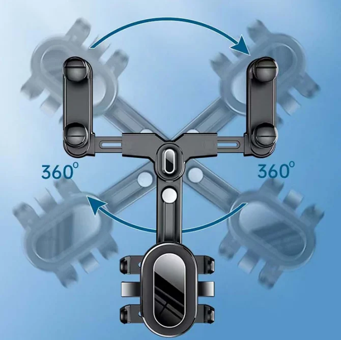 2023 Hot Sale Car Rearview Mirror 360 Rotatable Phone Holder Car Universal Navigation Holder