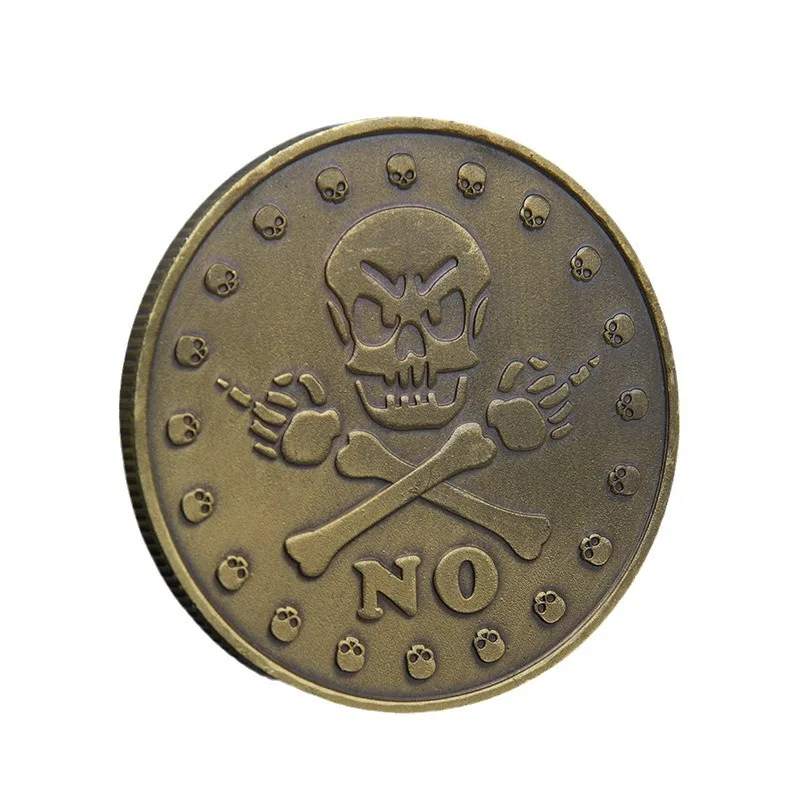 Black Color Souvenir Collection Metal Custom Yes Or No Used Decision Coin