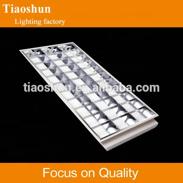 fluorescent lamp fitting T8 2x36W LOUVER FIXTURE 1200*300MM GRILLE LAMP