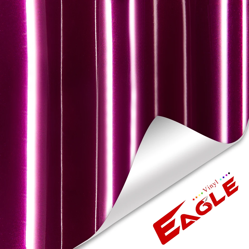 Free Shippi Car Sticker Paper Air Bubble Free Matte Electro Metallic Gloss Chrome Vinyl Auto Body Boat Truck Wrapping Vinyl Foil