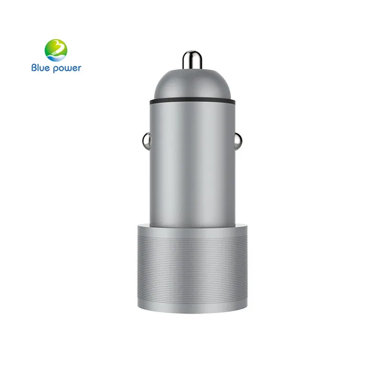 
Guangzhou Manufacture Metal usb car charger 12 24v 2usb qc3.0 car charger 