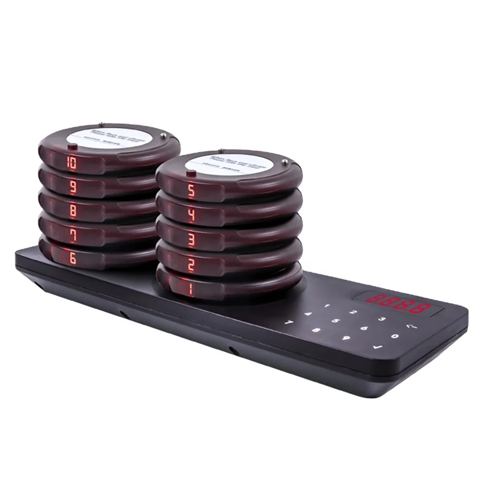 Hot Selling 20  Pagers Coffee Shop Restaurant Customer Buzzer Wireless Pager System