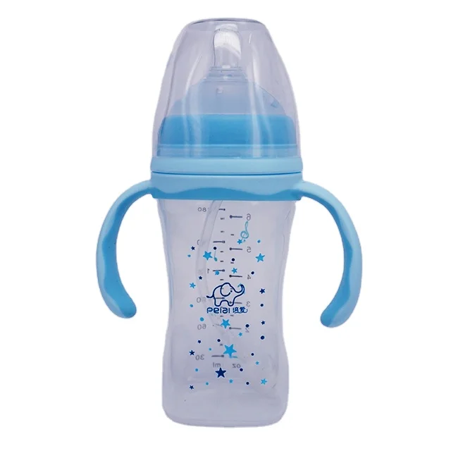 Wholesale high quality 180ml PP material standard caliber baby feeding bottle milk bottle