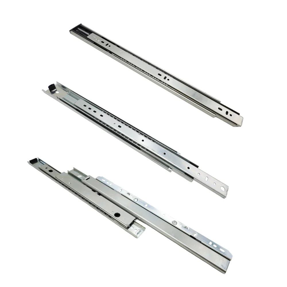 Hot Selling Oem Heavy Duty Cold-Rolled/Stainless Steel Full Extension Undermount Soft Close Drawer Slide Rail With Long Use Life