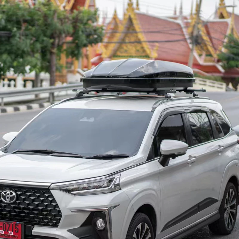 Custom 420L large roof rack storage box carrier car roof boxes new design best hard roof top luggage waterproof cargo box