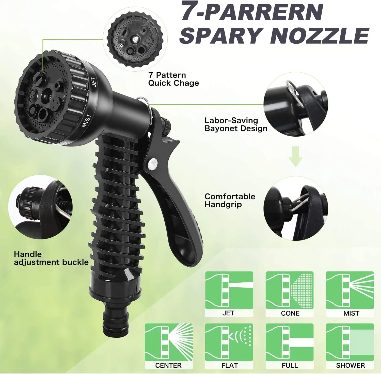 High Quality TPE 50ft 75ft 100ft 125ft 150ft Flexible Bendable Retractable Expandable Magic Garden Water Hose Pipe with Nozzle/