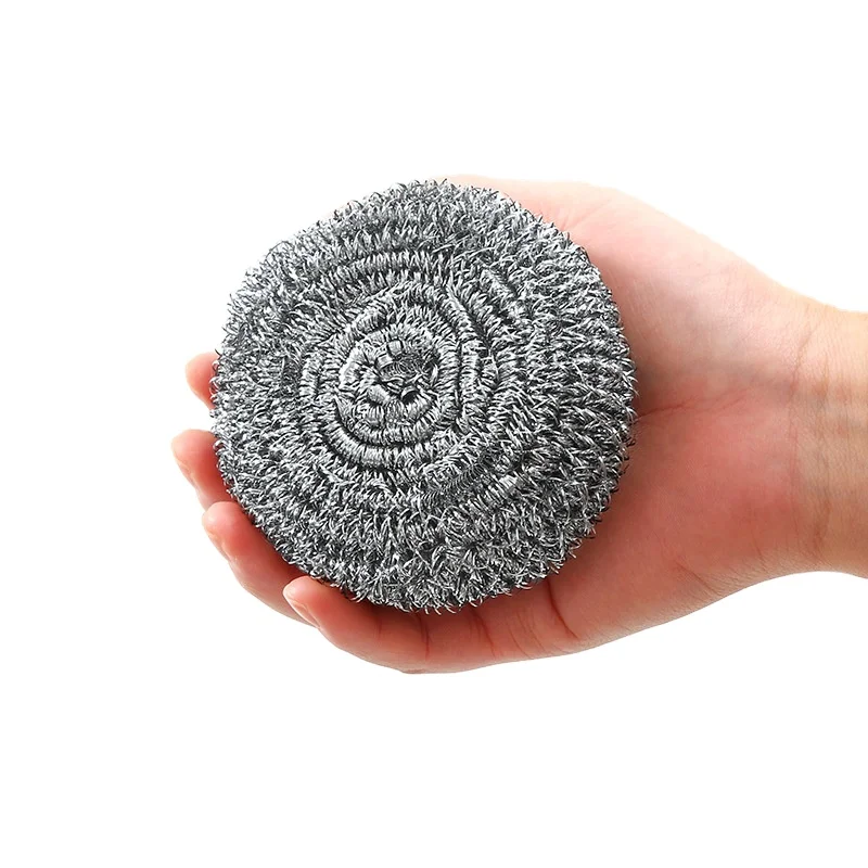 Factory Wholesale Kitchen Cleaning Ball Steel Wool Stainless Steel Wire Scourer Kitchen Scourer Sponge