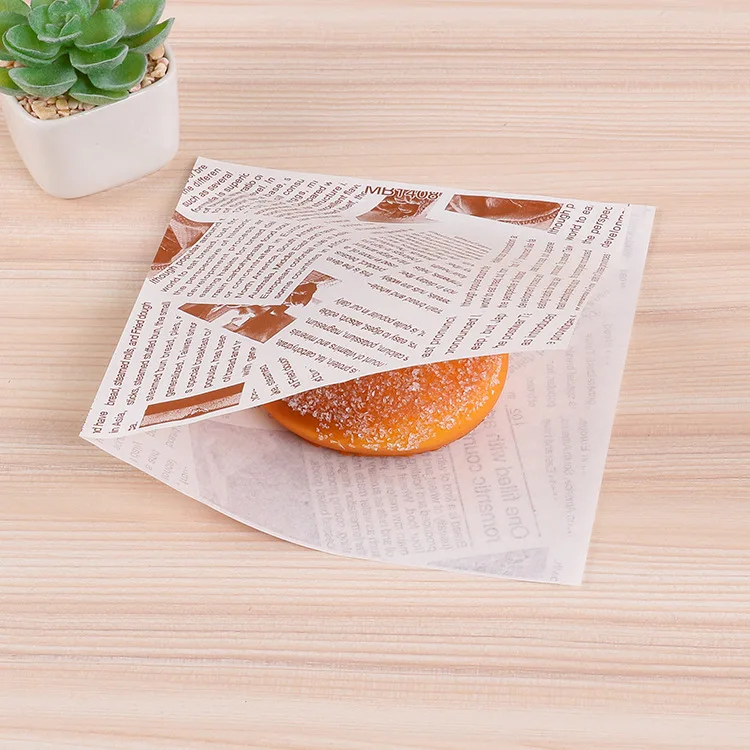 Low minimum order quantity disposable hamburger, French fries, bread, food, kraft paper bag