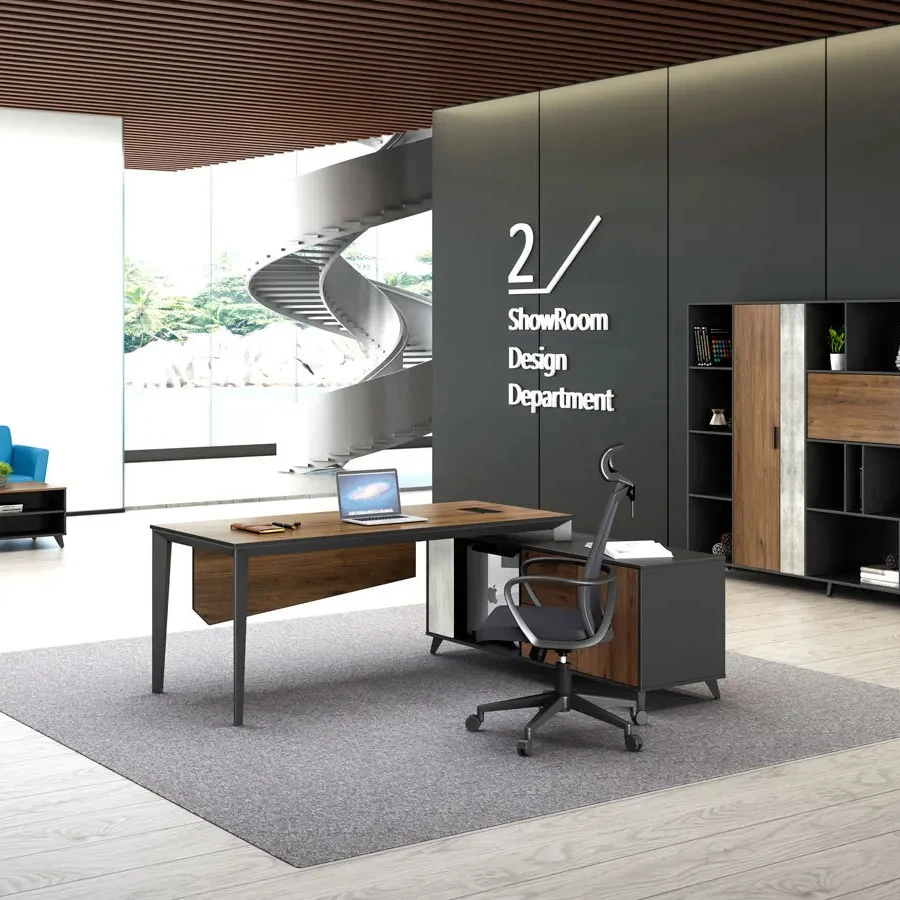 Современная домашняя заводская цена столы новый дизайн исполнительный эргономичный роскошный стол офисная Рабочая станция Набор столов и стульев