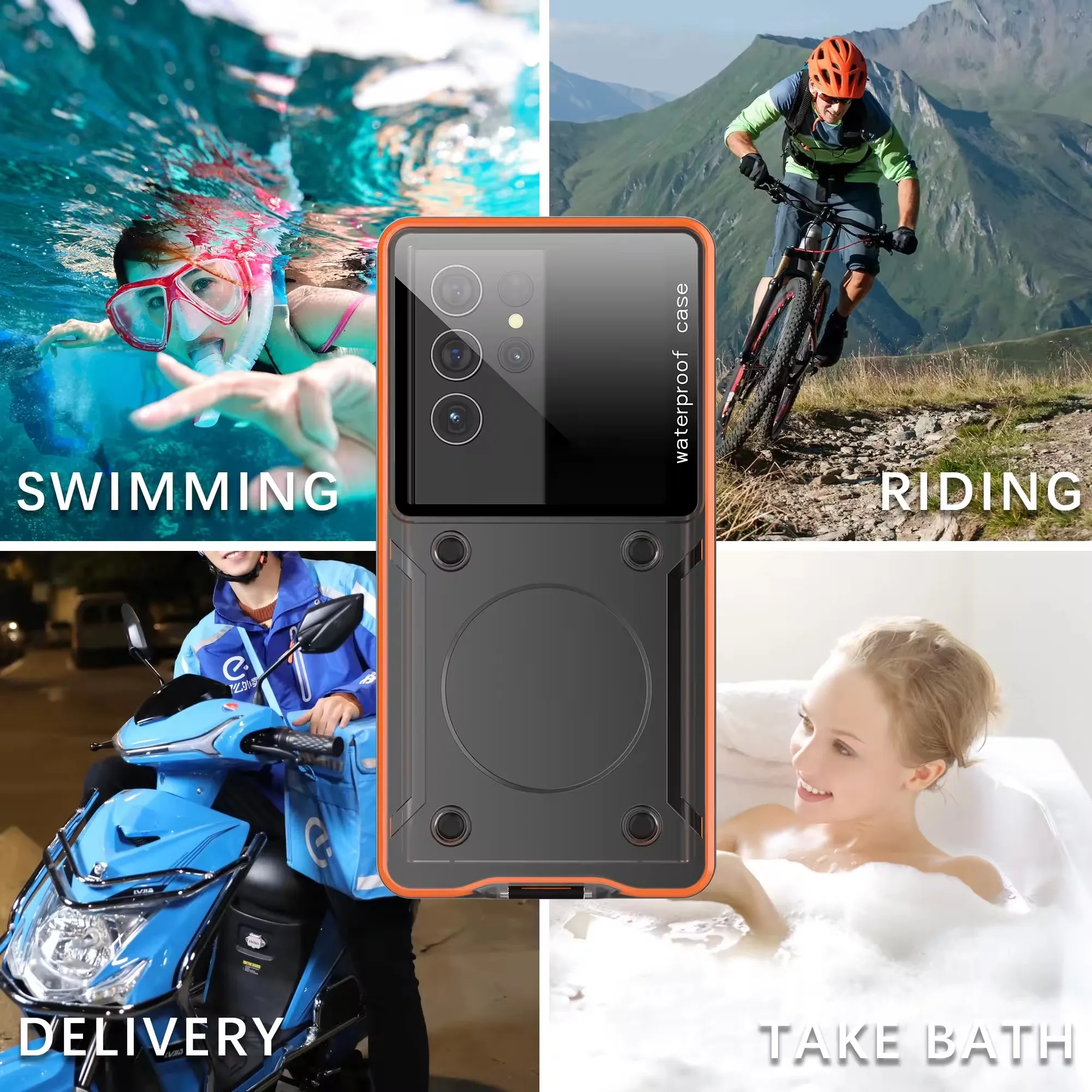 Universal Box Pro Waterproof Case For Phone Under 6.9 Inch Watertight Defender Case Bag