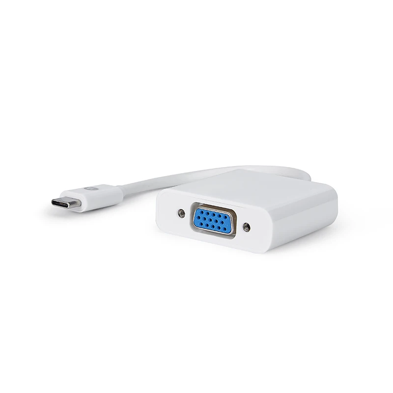 
Wholesale USB-C Hub 1080P Video Converter Cable Thunderbolt USB Type C to VGA Adapter 