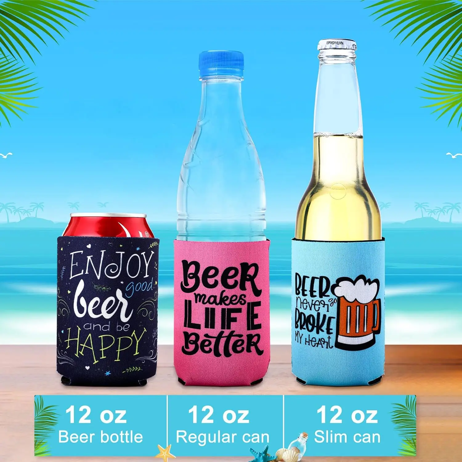 Неопреновый кулер для бутылок Koozies с сублимационной печатью 330 мл охладитель пива Бейсбольным мячом и баскетболом