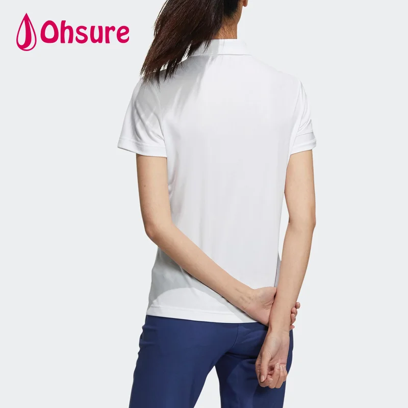 Custom Design Women Polo Shirt Slim Fit Lady Manufacturer Apparel Embroidered Logo  Solid Women Polo T Shirt