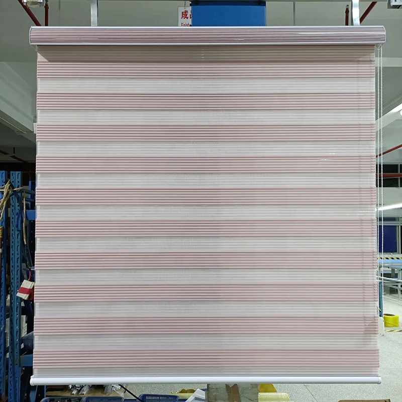 Zebra Roller Blinds Fancy Joint Jacquard Curtain for Living and Dining Room Decoration with Crepe and Perfect Satin Accessories