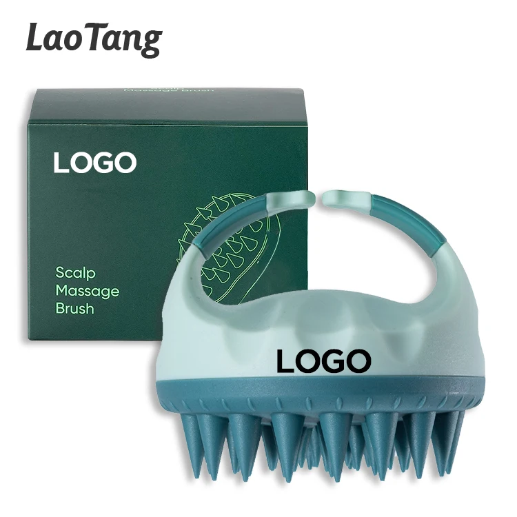 Round Scalp Head Washing Silicone Scalp Massage Comb Hair Shampoo Massage Scalp Massager Vibrating Brush