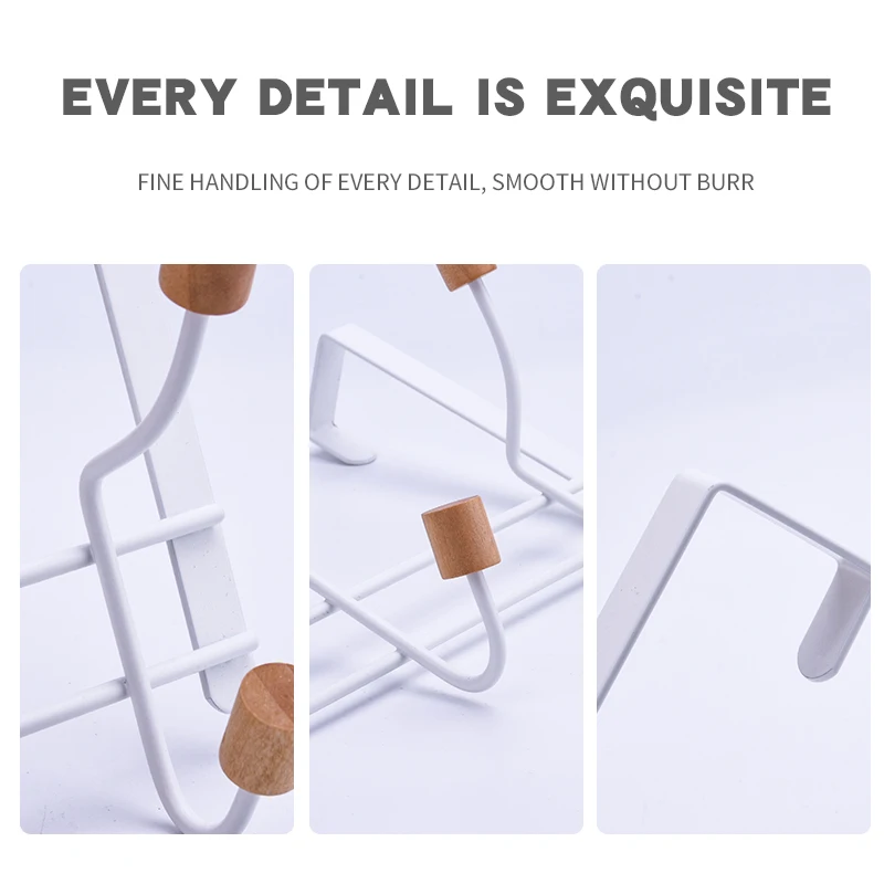 Wall-mounted Bathroom Metal Clothes Hook Over the Door Hat Hanger Back Door Hanging Hook
