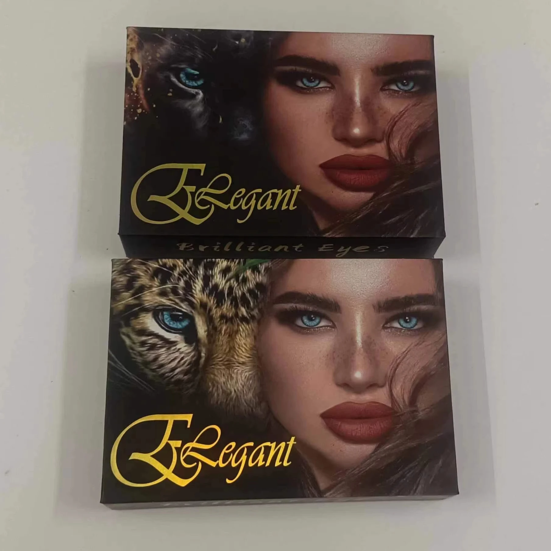 Custom color packaging storage box color packing boxes for lenses colorful contact lens packaging box with graphic all over