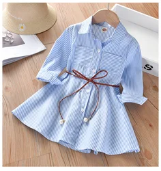 2-10 year Korean Casual Kids Clothes Girls Tiered Ruffle Sleeveless Summer Dress