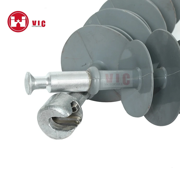 high voltage silicone rubber composite polymer  suspension insulator