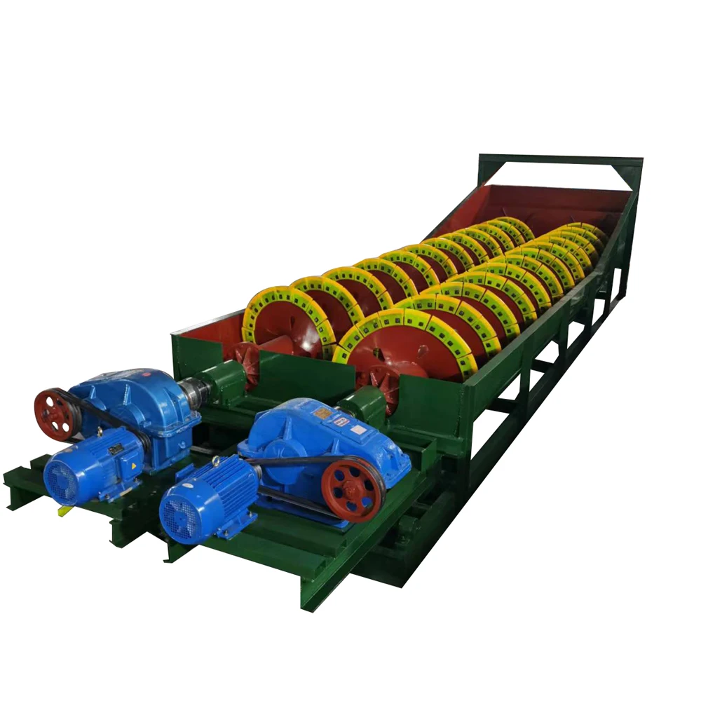 Screw Rotating Silica Sand Washer Polyurethane Lining Stainless Steel Spiral Sand Washing Machine