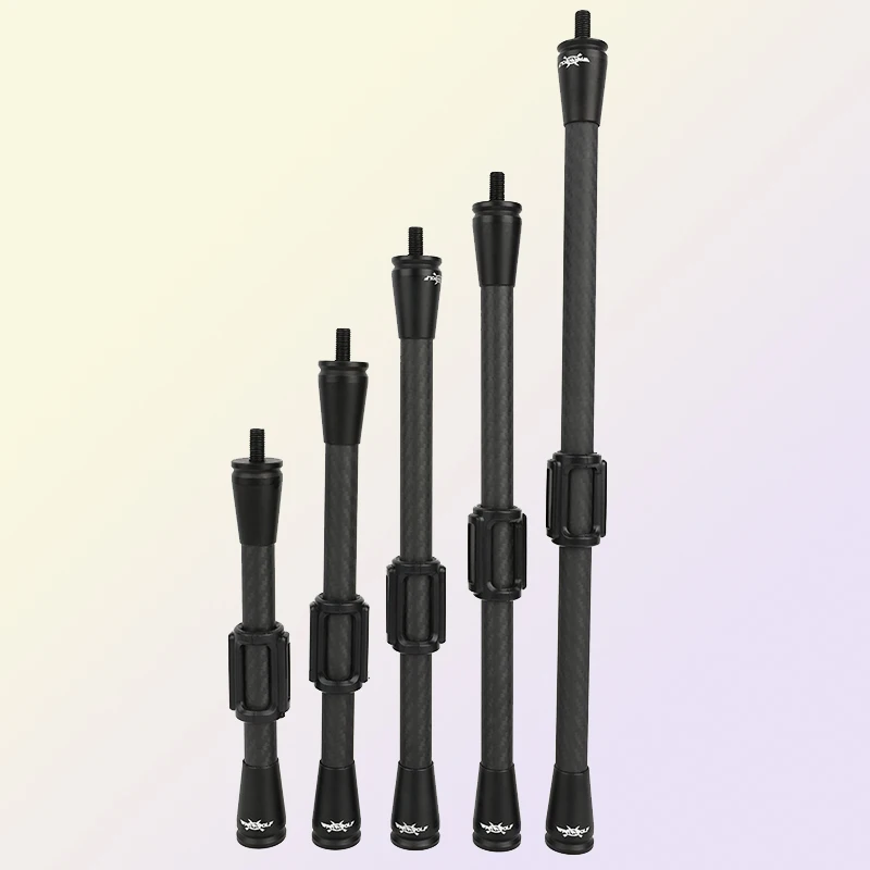 High Quality Compound Bow Stabilizer Carbon Rod With Alloy For Outside Sport Shooting And Hunting