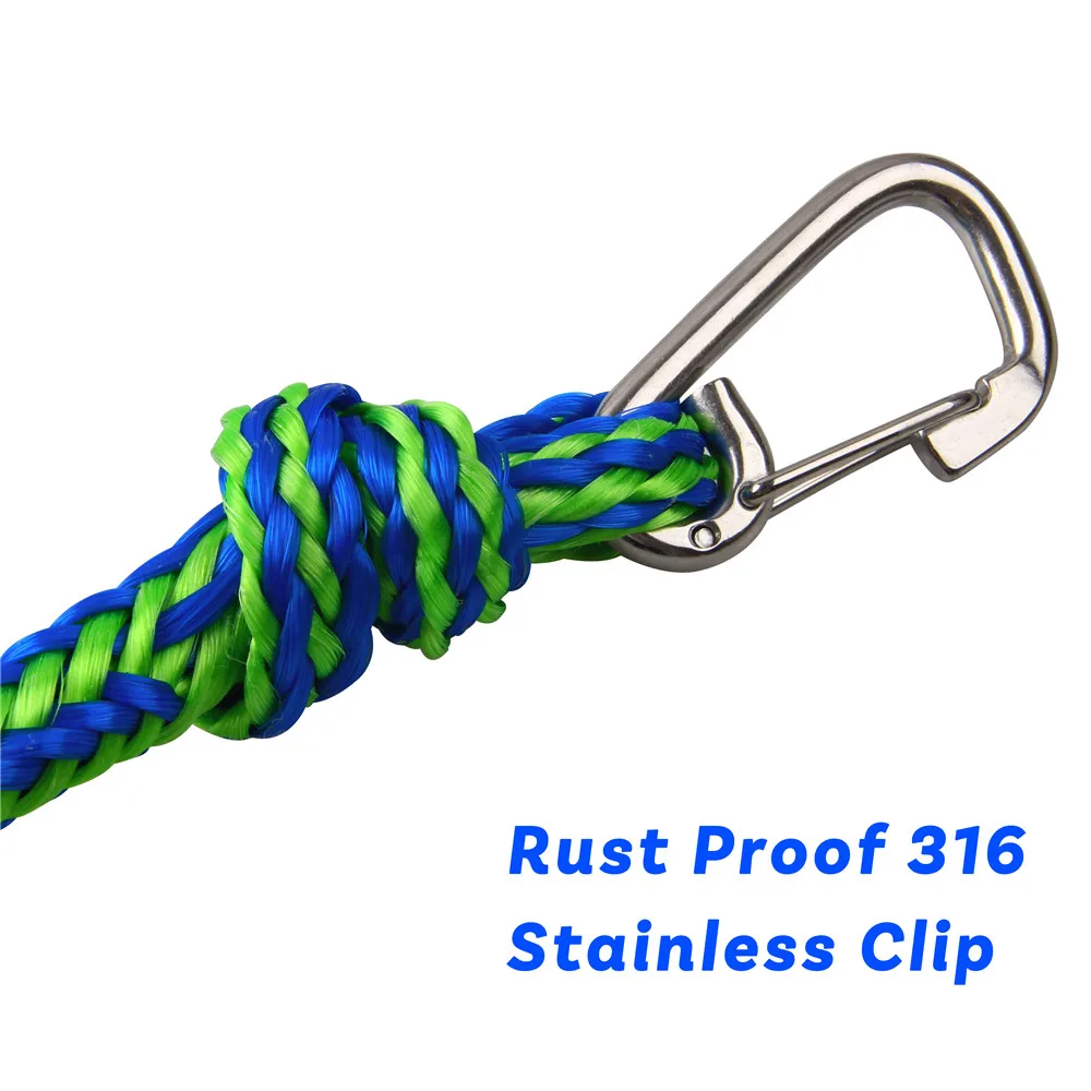 Heavy Duty Braided Line Marine Rope Tube Boat Docking Lines For Boat Kayaking