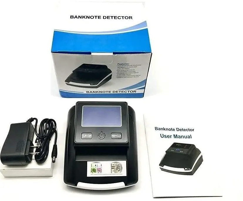 100% fake bill Detection Automatic Counterfeits Bill Detector for USD EUR Money in 4-Way Money Counters Machine