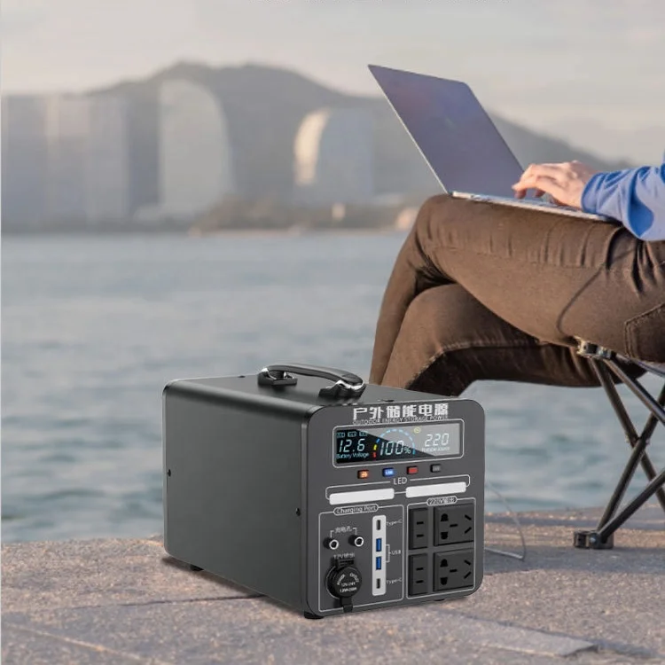 Outdoor Camping Lifepo4 Battery 600W 900W 1200W Wireless Solar Power Banks Portable AC Power Generator Stations