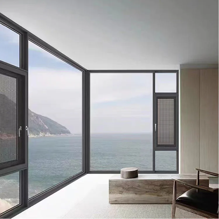Sealed Thermal Insulated Casement Windows, Aluminum Soundproof Windows, Double Glazing Manufacturer