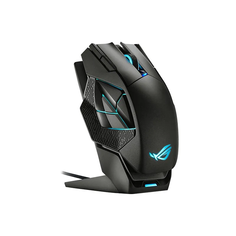 ROG Spatha X Wireless Gaming Mouse (Magnetic Charging Stand Push-fit Hot Swap Switch Sockets ROG Micro Switches ROG Paracord )
