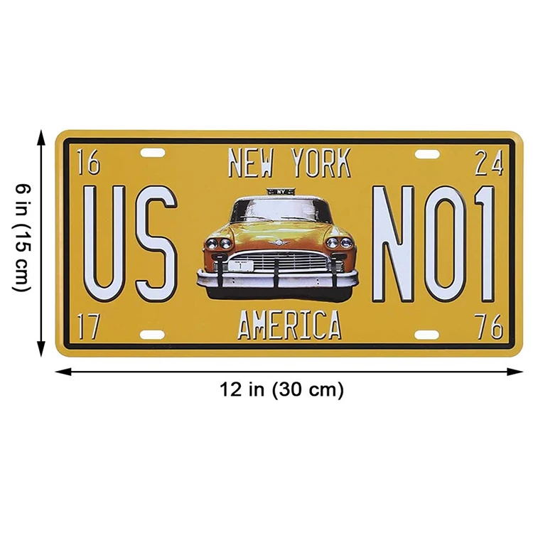 Factory Wholesale custom aluminium tin magnet motorcycle tag blank car number license plate