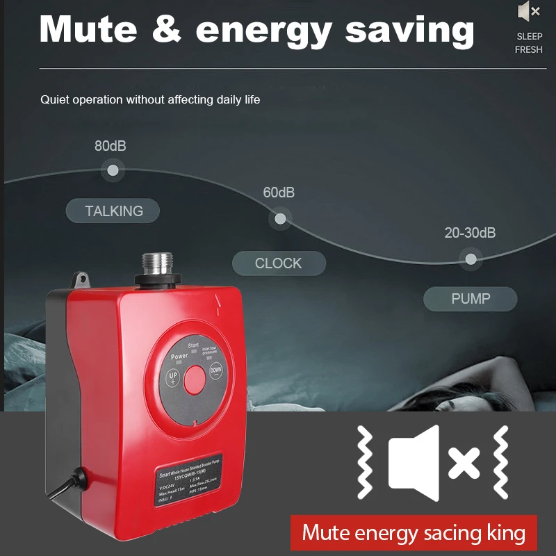 DC booster pump 24v69w high head and large flow household pipeline water heater washing machine intelligent toilet booster