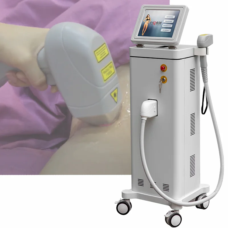 Горячая Распродажа с завода в Гуанчжоу, ручка для удаления волос диодным лазером 808 нм для лица и всего тела