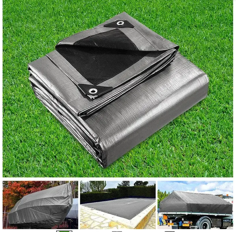 Heavy Duty 12 Mil Poly Tarps Waterproof Covers for Tarpaulin Canopy, Camping, Carport, Boat, Furniture, Floors, RV, Pool or Roof