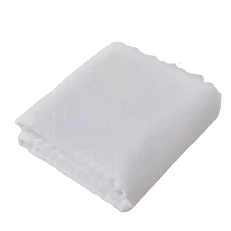 Factory direct selling Ihram Hajj towel 100% Polyester White towel for muslin