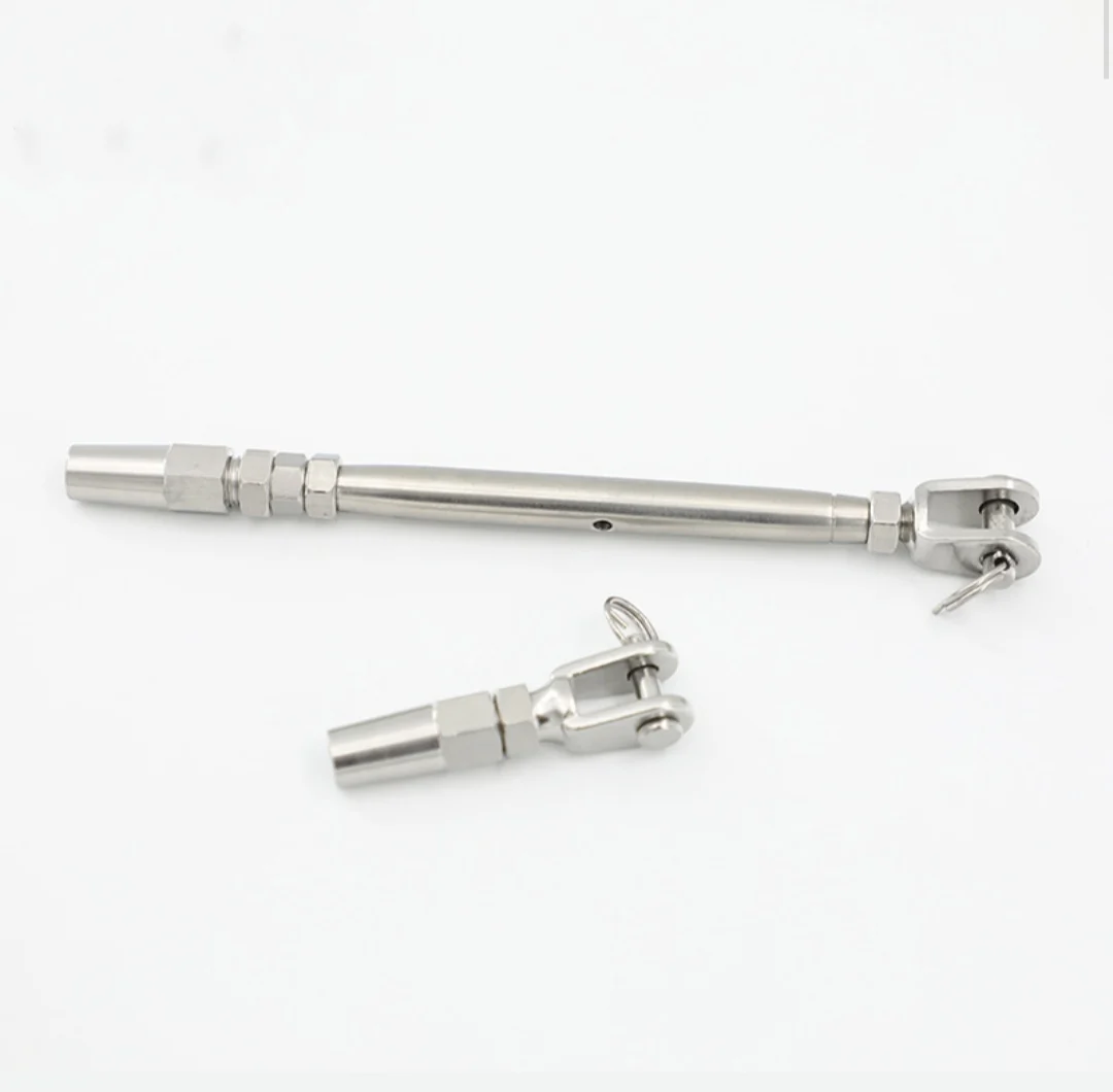 Stainless Steel 304 316  Marine Grade Cable Railing Swageless Threaded Stud Tension End Fitting Terminal