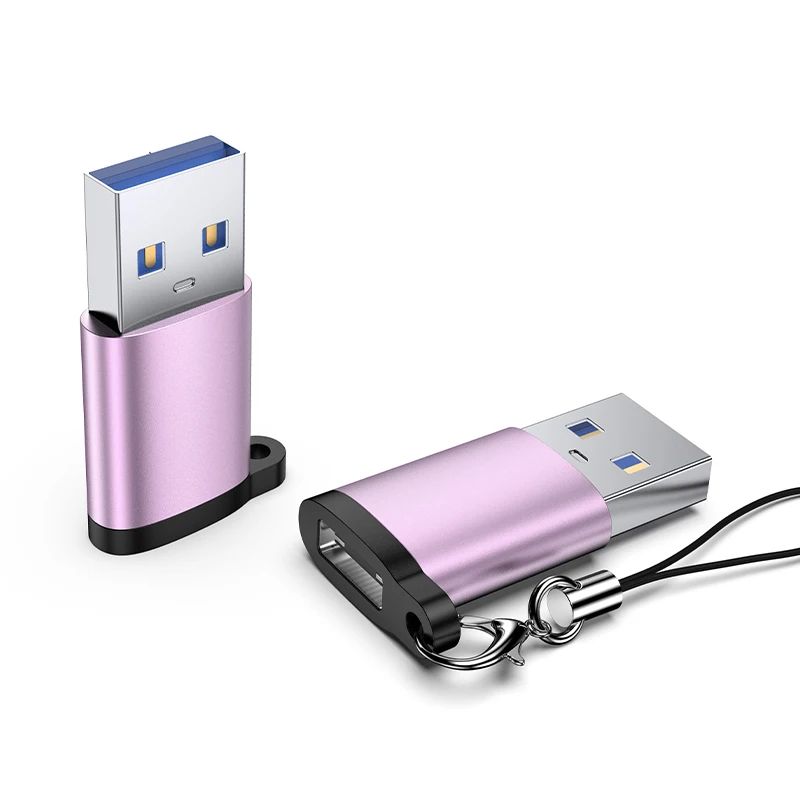 Aluminum Alloy Type-c Female to Usb Male  Otg Adaptor For Laptop
