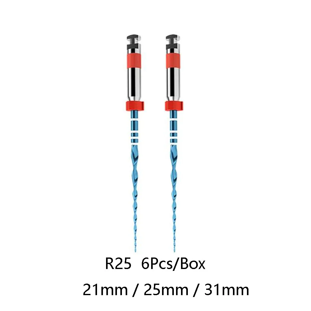 Dental Endodontic Reciprocating Endo Files Root Canal Blue Niti 6 pcs Packing Instruments Materials Lab Dentist Equipment  Tools