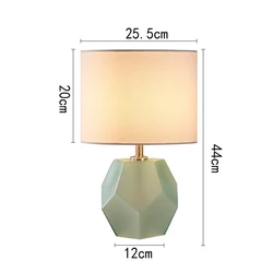 Nordic style glass desk lamp reading led simple and creative modern hotel family bedroom bedside lamp