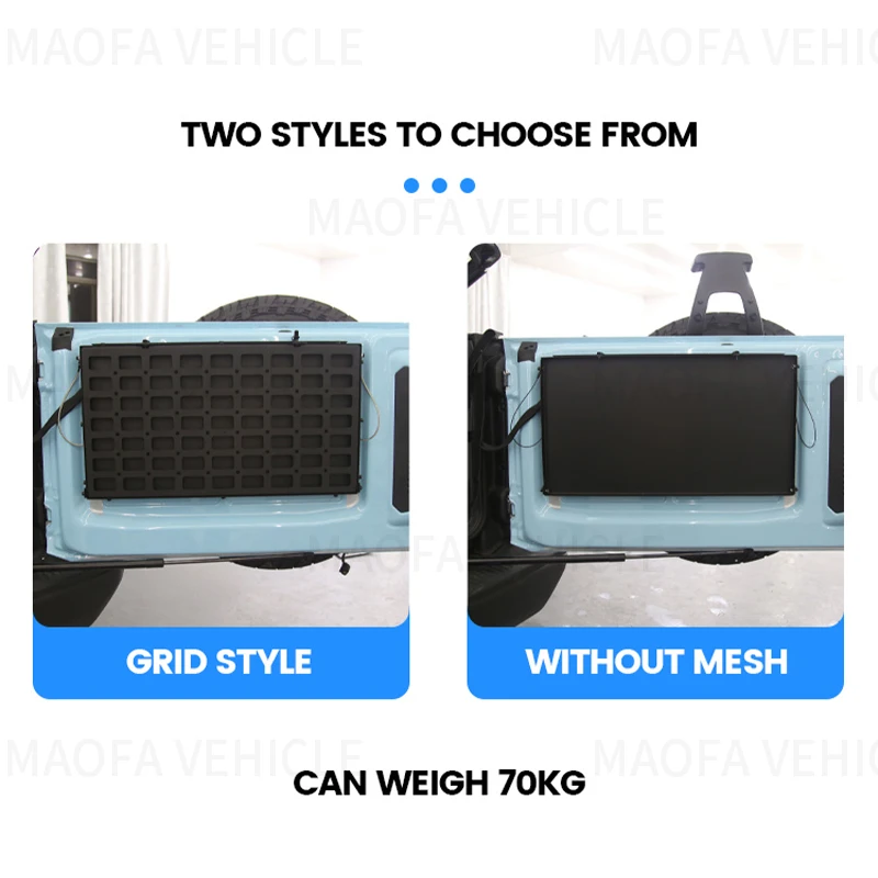 Car Desk Passenger Seat with Retractable Pallet Board Car Tailgate Foldable Table For Ford Bronco 2021 2022 2023