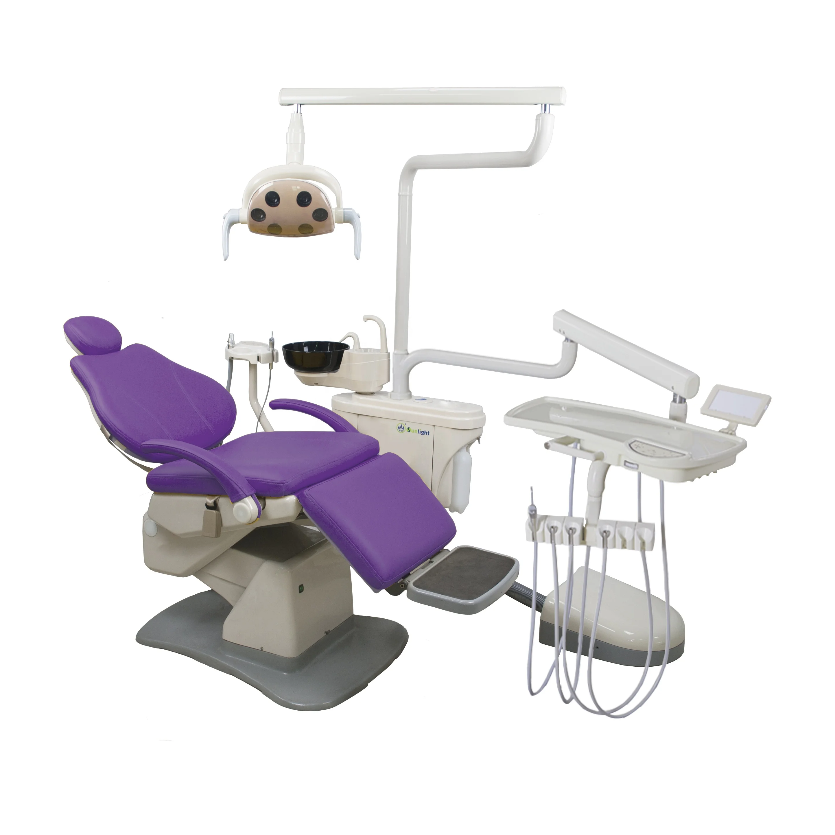 2023 Best dental folder Dental Chair Unit with Knee- Break new style dental equipment