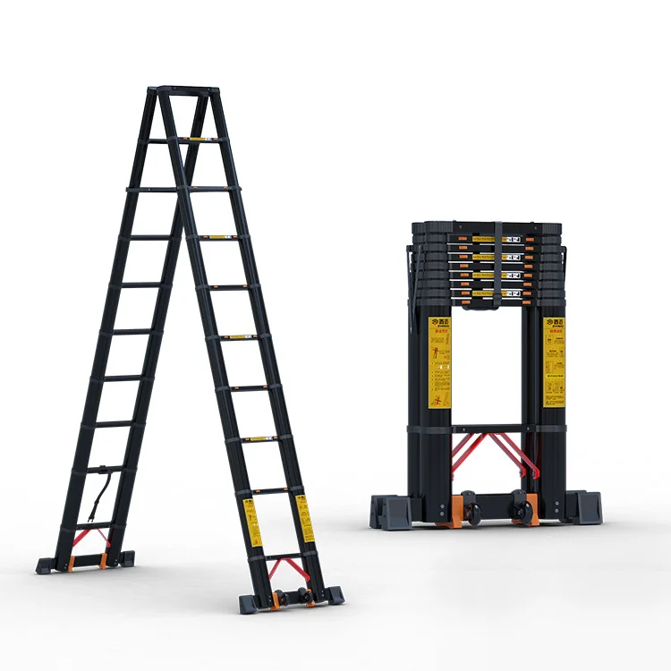 Household herringbone ladder aluminum stainless steel  10 ft step ladder foldable stairs extension ladder