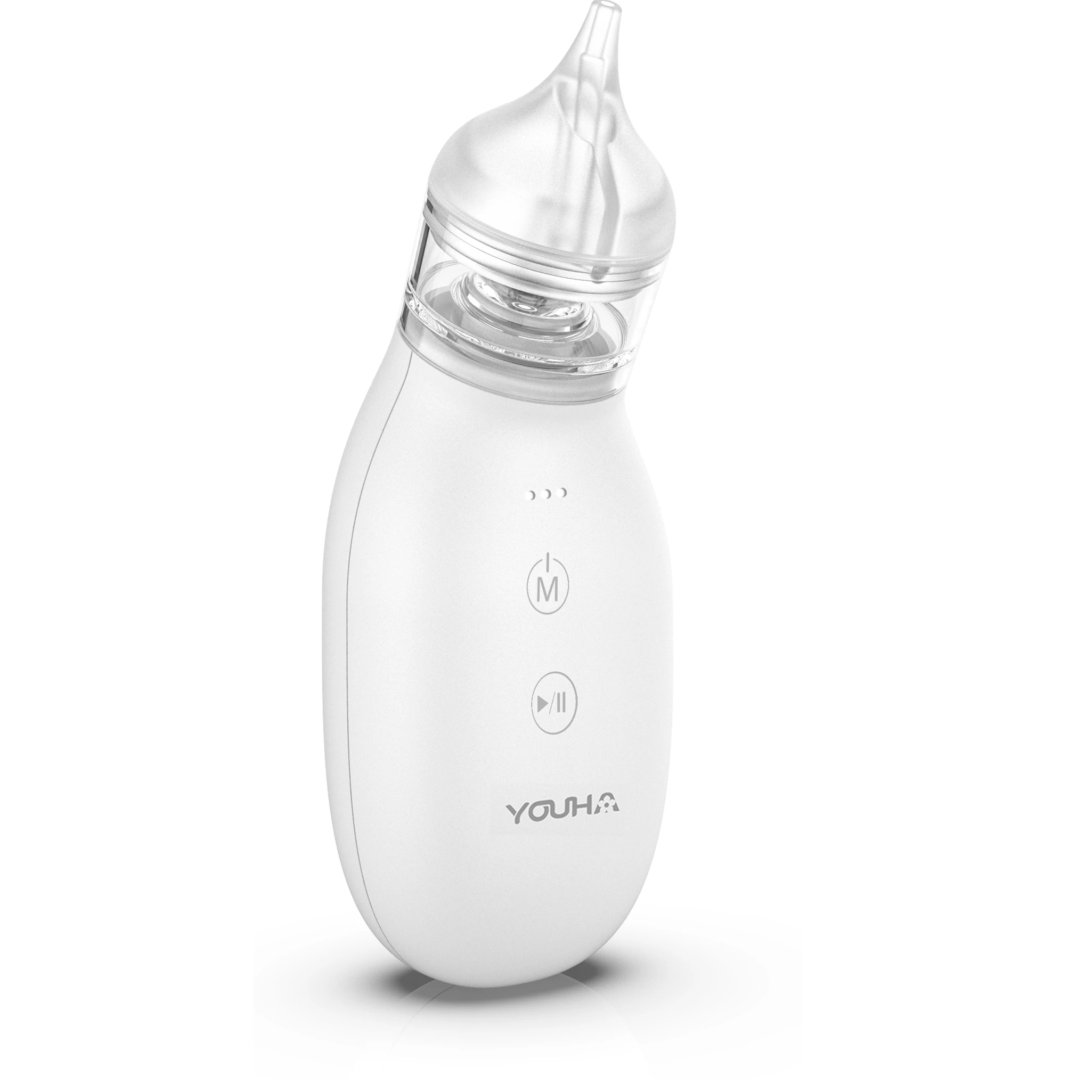 YOUHA baby nasal aspirator with two sizes of suction tips reusable , electric and rechargeable nasal aspiration for baby
