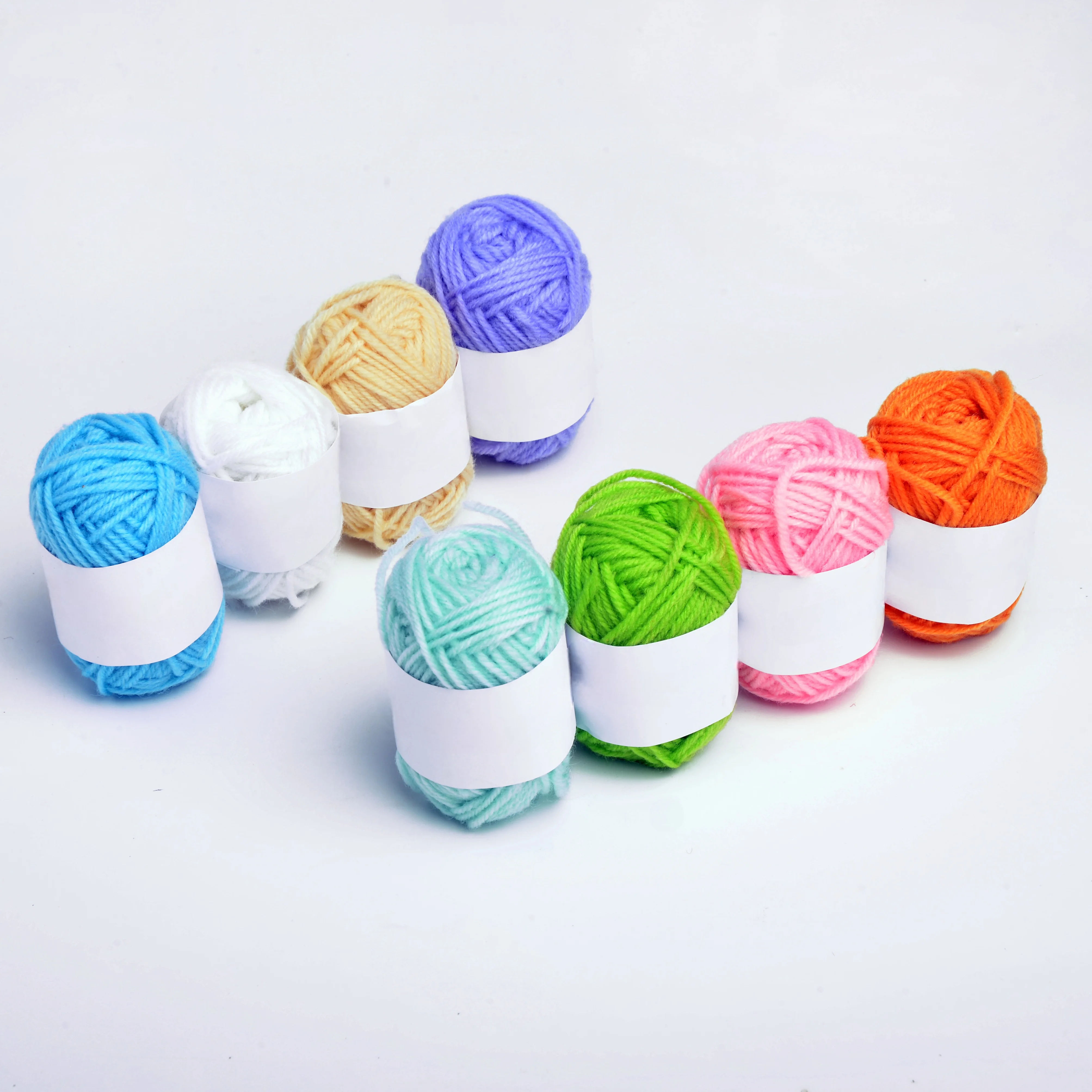 DIY Acrylic Yarn 4ply/5ply/8ply Acrylic Hand Knitting Yarn For Crochet in light color