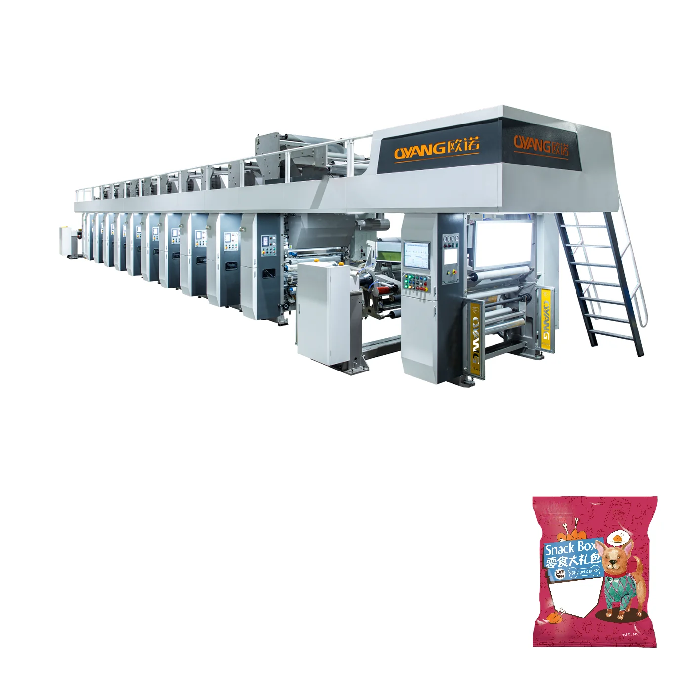 High-speed electronic shaft computer automatic registration intelligent rotogravure printing machine
