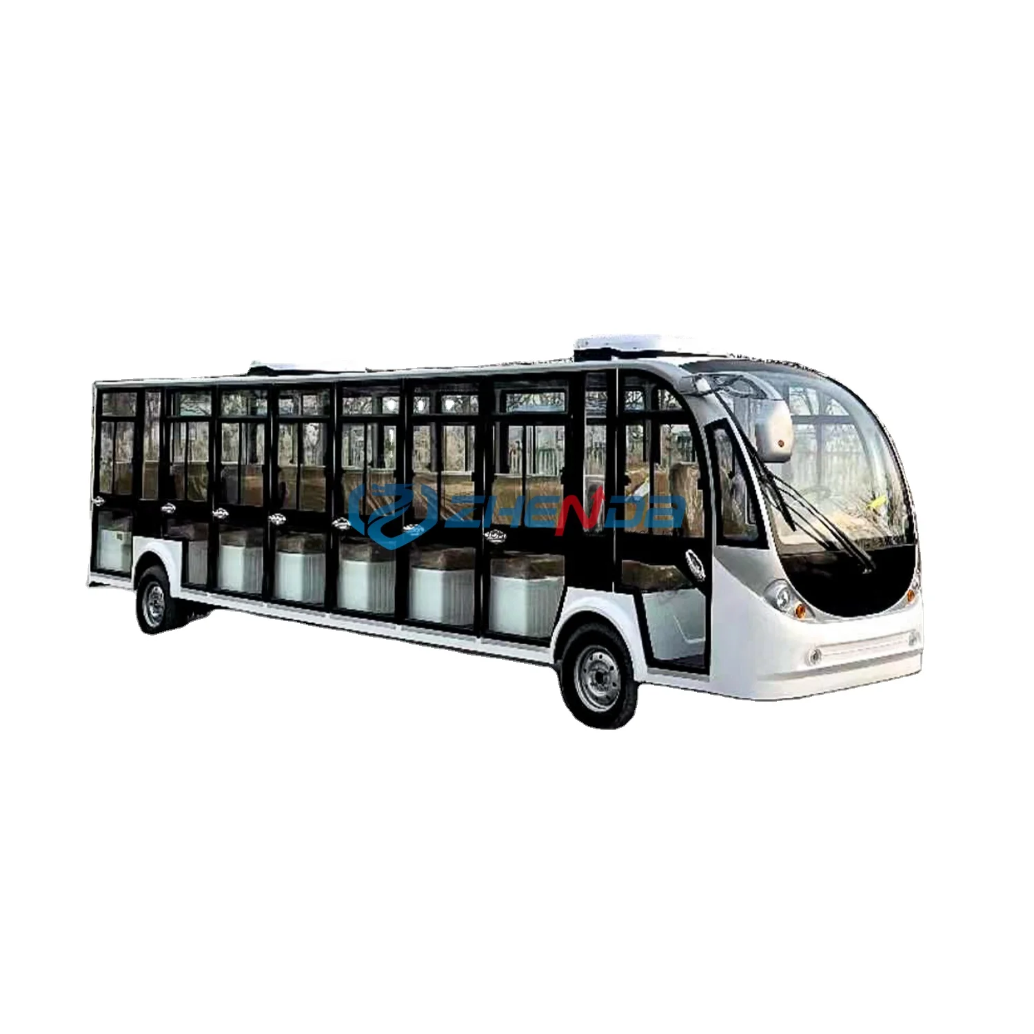 Best Popular Electric Bus Sightseeing Shuttle Bus Golf Cart School Used Coaches Bus for Sale