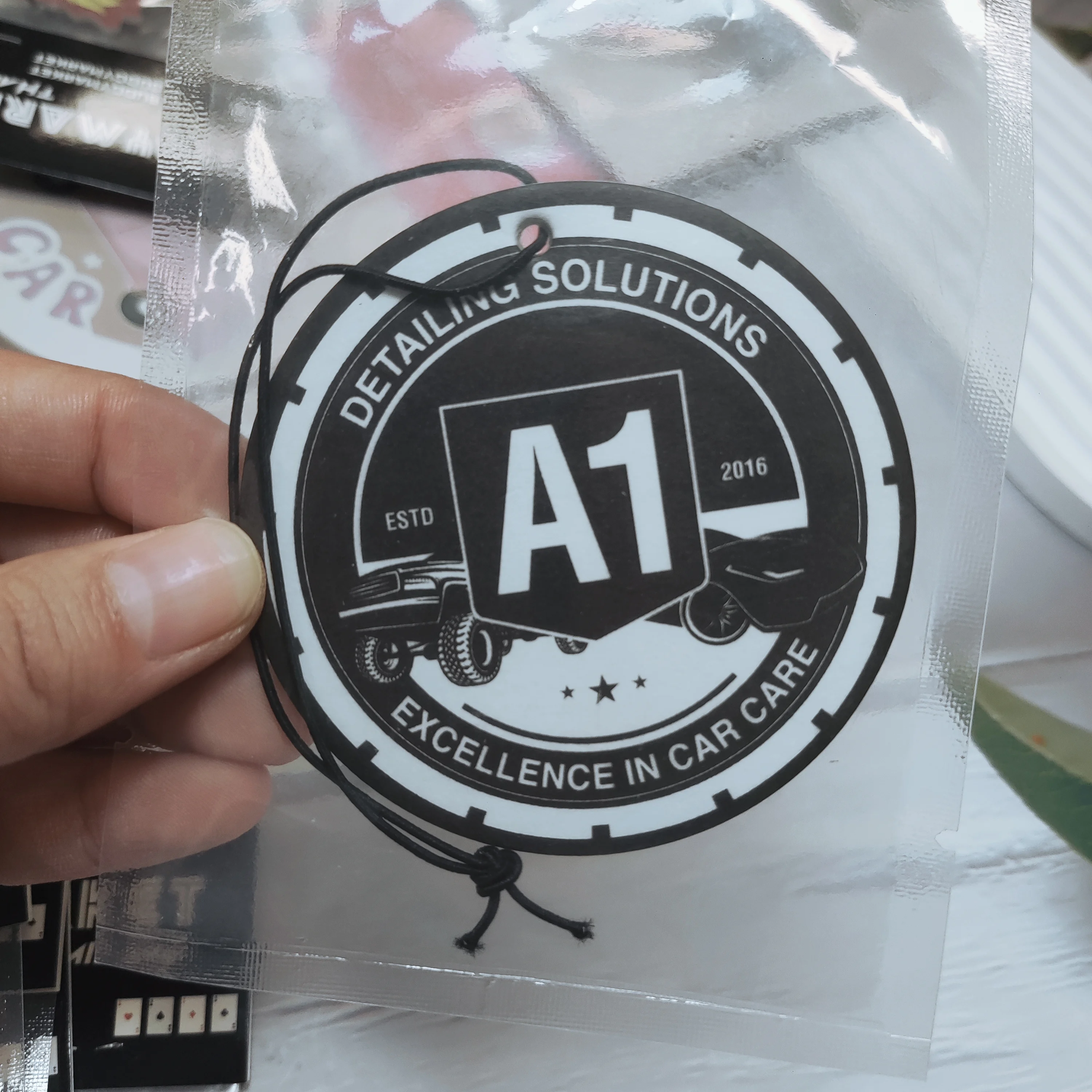 Low price car perfume packaging customised new car scent air freshener smell flavoring for cars